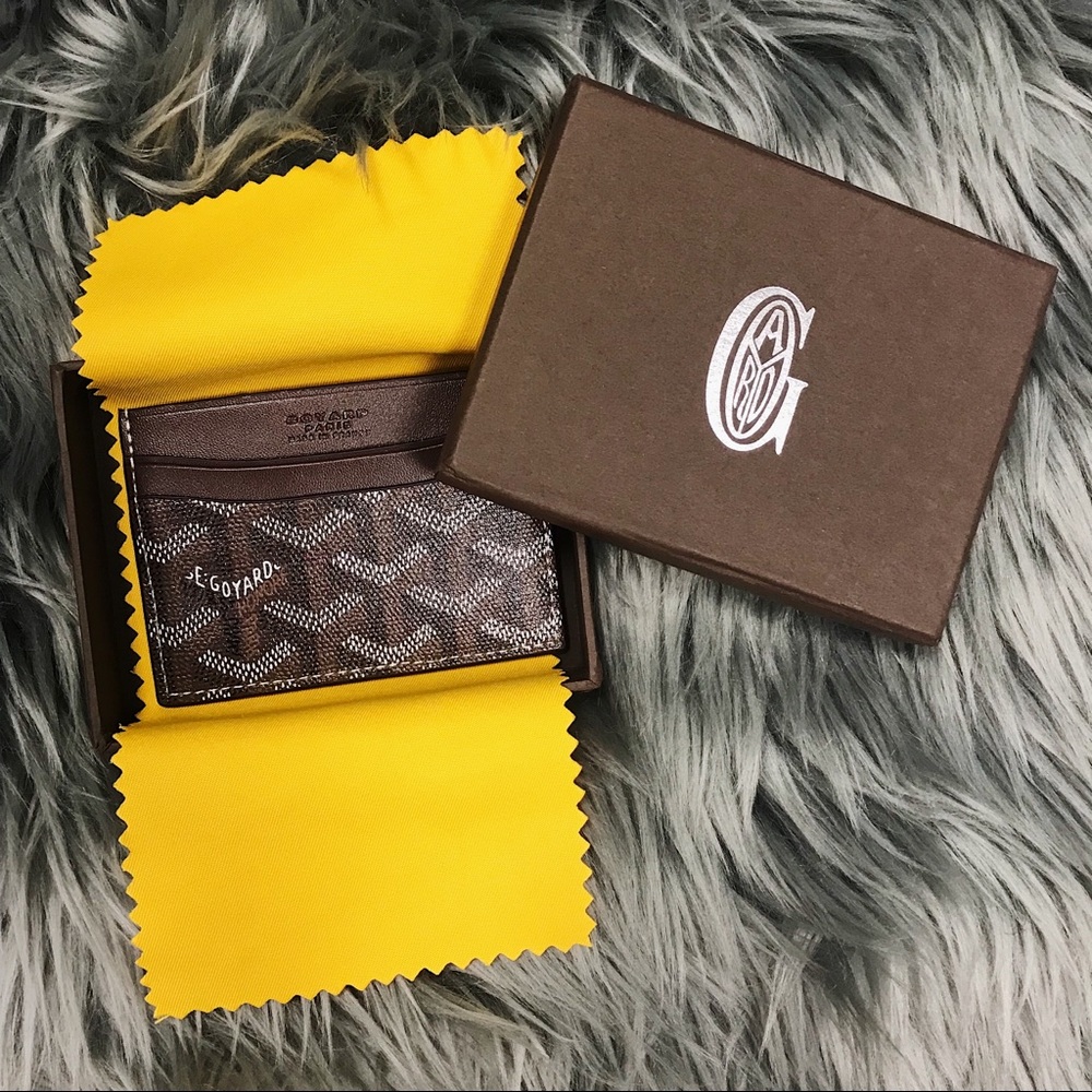 Goyard Card Holder Wallet Saint Sulpice Brown